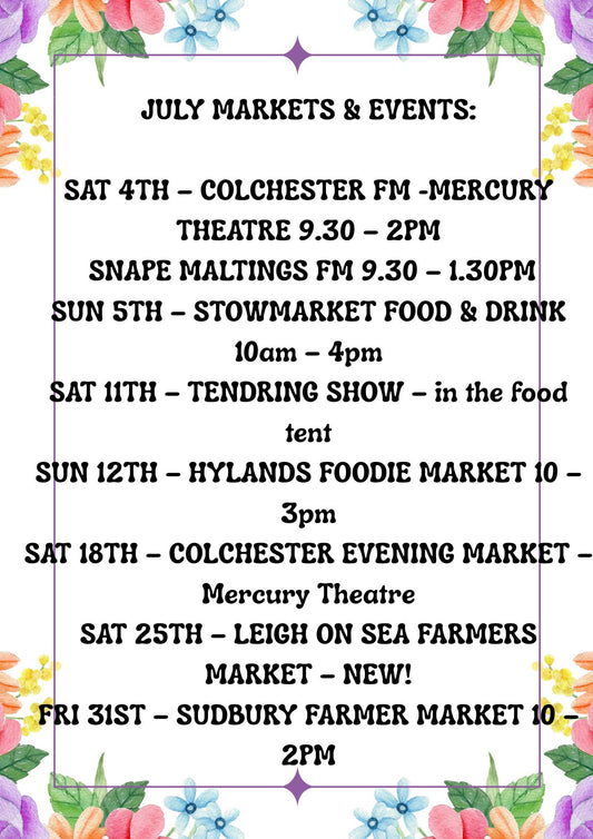SUNNY JULY MARKETS & EVENTS