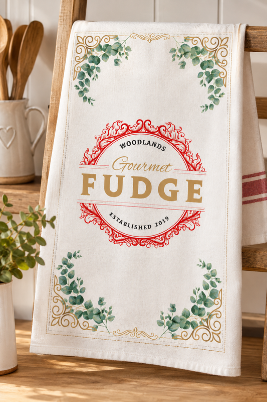 Gourmet Fudge Tea Towel