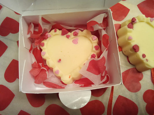 Valentines Day Heart Fudge gift box