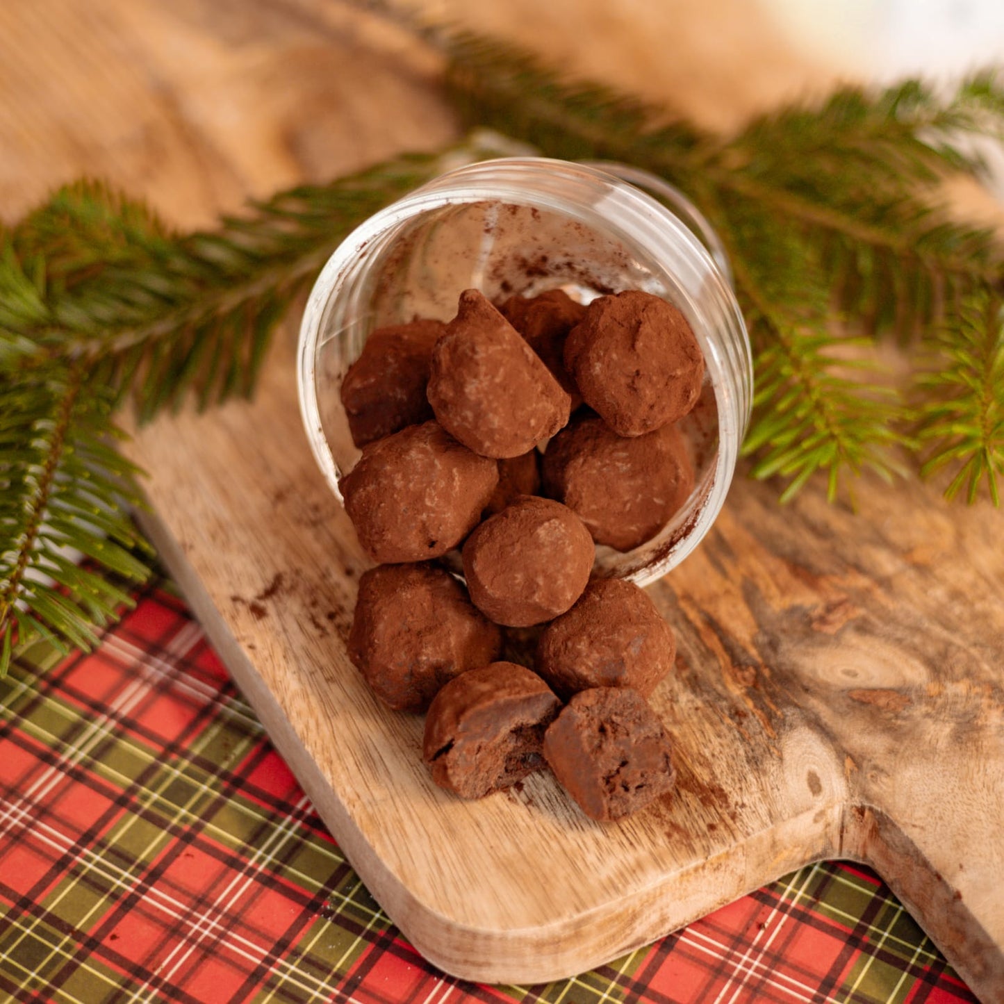 Rum & Raisin Fudge Truffles