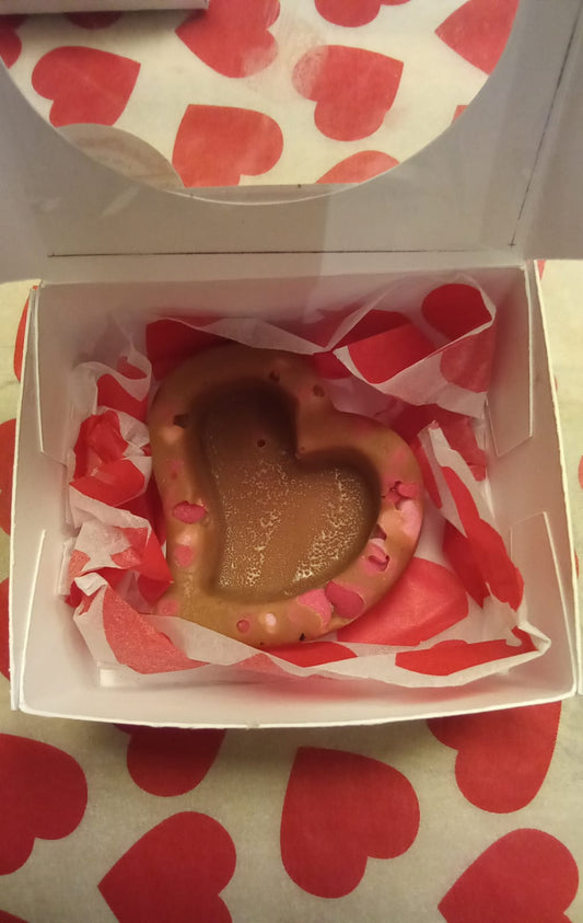 Valentines Day Heart Fudge gift box